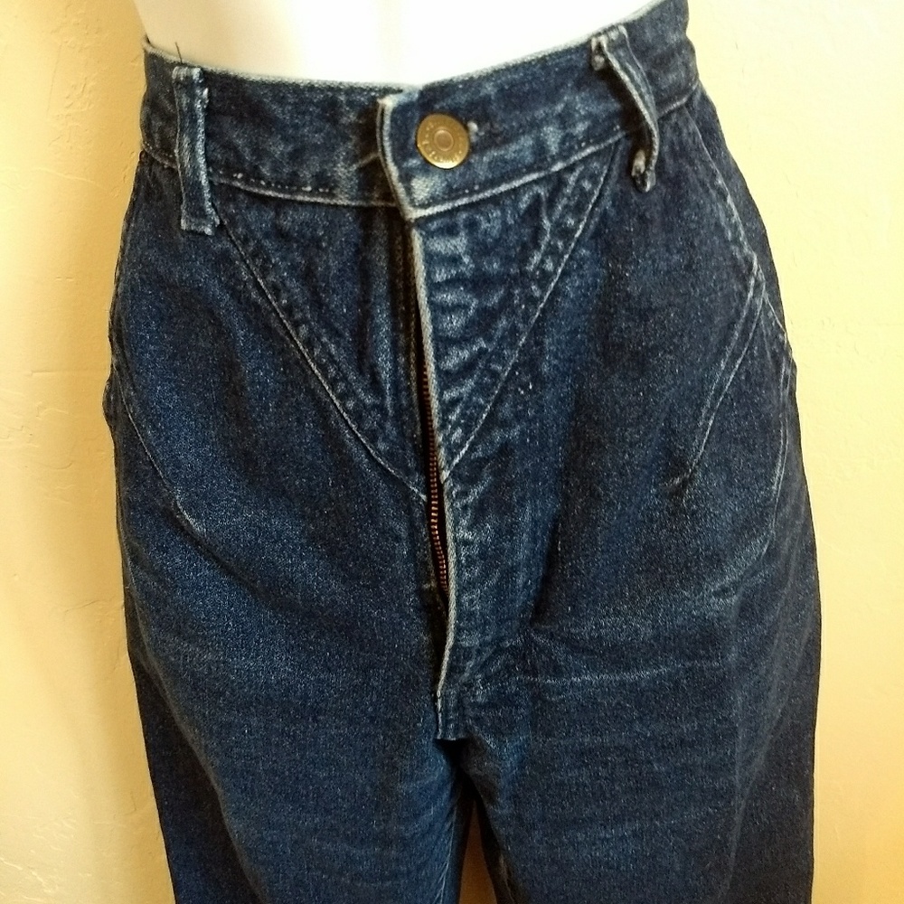 Vintage High Waist Tapered Skinny Leg Mom Jeans
